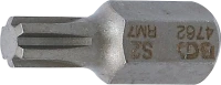 Behajtófej | Hossz 30 mm | Külső hatszögletű 10 mm (3/8") | Ékprofil (RIBE) M7
