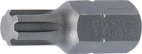 Behajtófej | Hossz 30 mm | Külső hatszögletű 10 mm (3/8") | Ékprofil (RIBE) M8