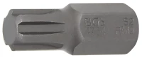 Behajtófej | Hossz 30 mm | Külső hatszögletű 10 mm (3/8") | Ékprofil (RIBE) M9