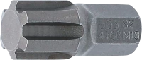 Behajtófej | Hossz 30 mm | Külső hatszögletű 10 mm (3/8") | Ékprofil (RIBE) M13
