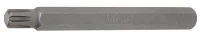 Behajtófej | Hossz 100 mm | Külső hatszögletű 10 mm (3/8") | Ékprofil (RIBE) M9