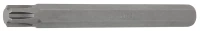 Behajtófej | Hossz 100 mm | Külső hatszögletű 10 mm (3/8") | Ékprofil (RIBE) M10,3