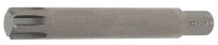 Behajtófej | Hossz 100 mm | Külső hatszögletű 10 mm (3/8") | Ékprofil (RIBE) M14