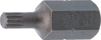 Behajtófej | Hossz 30 mm | Külső hatszögletű 10 mm (3/8") | (XZN) M5