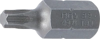 Behajtófej | Hossz 30 mm | Külső hatszögletű 10 mm (3/8") | T-profil (Torx) T30