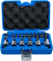 Torx dugókulcskészlet | 12,5 mm (1/2") | T-profil (Torx) | 27 darabos