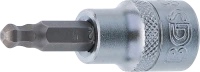 Behajtófej | 10 mm (3/8") | Gömbfejes Belső hatszögletű 5 mm