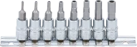 Behajtófej-készlet | 6,3 mm (1/4") | belső hat szögletű hajtás furattal 2 - 7 mm | 8 darabos