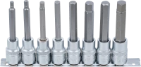 Behajtófej-készlet | 12,5 mm (1/2") | Belső hatszögletű 5 - 13 mm | 8 darabos