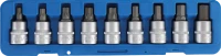 Behajtófej-készlet | 20 mm (3/4") | Belső hatszögletű, T-profil (Torx) | 9 darabos