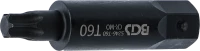 Behajtófej | Hossz 100 mm | Külső hatszögletű 22 mm | T-profil (Torx) T60