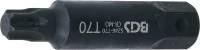 Behajtófej | Hossz 100 mm | Külső hatszögletű 22 mm | T-profil (Torx) T70