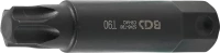 Behajtófej | Hossz 100 mm | Külső hatszögletű 22 mm | T-profil (Torx) T90
