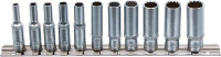 Dugókulcskészlet, tizenkétszögletű, mély | 6,3 mm (1/4") | 4 - 13 mm | 11 darabos