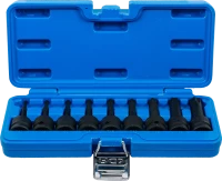 Levegős dugókulcskészlet | 12,5 mm (1/2") | T-profil (Torx) T20 - T70 | 9 darabos