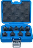 Levegős dugókulcskészlet | 12,5 mm (1/2") | (XZN) M4 - M16 | 9 darabos