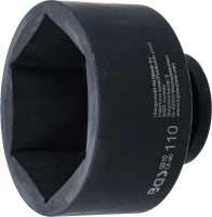 Levegős dugókulcs hatszögletű | 25 mm (1") | 110 mm