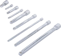 Billenős hosszabbító készlet | 6,3 mm (1/4") / 10 mm / (3/8") / 12,5 mm (1/2") | 9 darabos