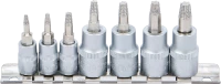 Csavarkiszedő készlet | 6,3 mm (1/4") / 10 mm (3/8") | hibás T-profilhoz (Torx) | T10 - T40 | 7 darabos