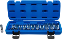 Speciális dugókulcskészlet, hasított | 10 mm (3/8") | 8 - 19 mm | 12 darabos