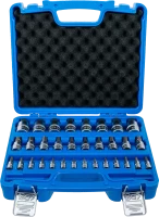 Behajtófej-készlet | 6,3 mm (1/4") / 10 mm (3/8") / 12,5 mm (1/2") | Belső hatszögletű 2 - 19 mm / 1/4 - 9/16" | Metrikus és coll méretek | 32 darabos