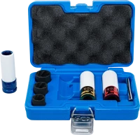 Légkulcsfej- és spirálbites dugókulcsbetét-készlet | 12,5 mm (1/2") | 17 - 21 mm | 7 darabos