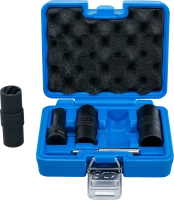 Speciális levegős, fordítóbetétes dugókulcskészlet | hatszögletű és csavarhúzó 17 - 19 - 21 mm | 12,5 mm (1/2") | 3 darabos