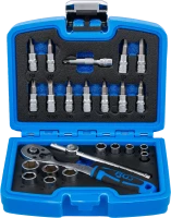 Dugókulcskészlet | 6,3 mm (1/4") | 24 darabos
