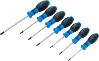 Csavarhúzó készlet | T-profil (Torx) furattal | T10 - T40 | 7 darabos