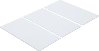 Filc alátét | lapok | fehér | 100 x 200 mm | 3 darabos