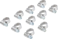 Tömlőbilincs | INOX | 8 x 12 mm | 10 darabos