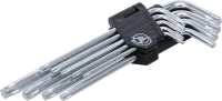 Derékszögű kulcs készlet | hosszú | T-profil (Torx) | T10 - T50 | 9 darabos