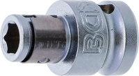 Golyós behajtófej-adapter | Belső négyszögletű kulcsnyílású elem 10 mm (3/8") | Belső hatszögletű 6,3 mm (1/4")