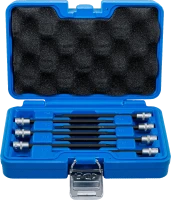 Behajtófej-készlet | 6,3 mm (1/4") | T-profil (Torx) gömbfejes T10 - T40 | 7 darabos