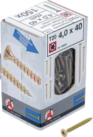 Univerzális csavarok | T-profil (Torx) T20 | 4,0 x 40 mm | 150 db