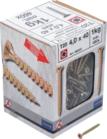 Univerzális csavarok | T-profil (Torx) T20 | 4,0 x 40 mm | 1 kg / 460 db