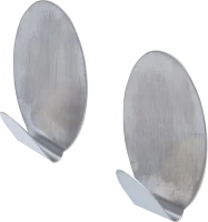 Öntapadós nemesacél akasztó | 45 x 70 mm | 1,5 kg | 2 darabos