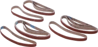 Csiszolószalag-készlet | a BGS 8853-hez | 10 mm x 330 mm | K 60 - 80 - 120 | 12 darabos