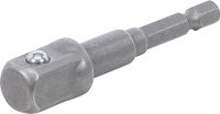 Adapter fúrógépekhez | külső hatszögletű hajtás 6,3 mm (1/4") / külső négyszögletű hajtószár 12,5 mm (1/2")