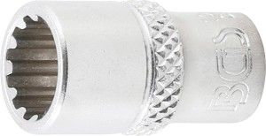 Steckschlüssel-Einsatz Gear Lock | Antrieb Innenvierkant 6,3 mm (1/4") | SW 9 mm 
