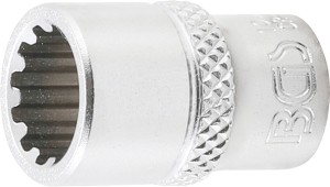 Steckschlüssel-Einsatz Gear Lock | Antrieb Innenvierkant 6,3 mm (1/4") | SW 10 mm 