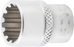 Steckschlüssel-Einsatz Gear Lock | Antrieb Innenvierkant 6,3 mm (1/4") | SW 13 mm 