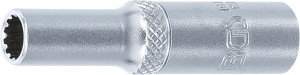 Steckschlüssel-Einsatz Gear Lock, tief | Antrieb Innenvierkant 6,3 mm (1/4") | SW 6 mm 