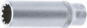 Steckschlüssel-Einsatz Gear Lock, tief | Antrieb Innenvierkant 6,3 mm (1/4") | SW 10 mm 