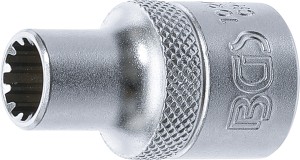 Steckschlüssel-Einsatz Gear Lock | Antrieb Innenvierkant 12,5 mm (1/2") | SW 9 mm 