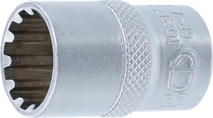 Steckschlüssel-Einsatz Gear Lock | Antrieb Innenvierkant 12,5 mm (1/2") | SW 17 mm 
