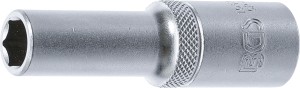 Steckschlüssel-Einsatz Sechskant, tief | Antrieb Innenvierkant 12,5 mm (1/2") | SW 11 mm 