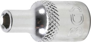 Steckschlüssel-Einsatz Sechskant | Antrieb Innenvierkant 6,3 mm (1/4") | SW 4 mm 
