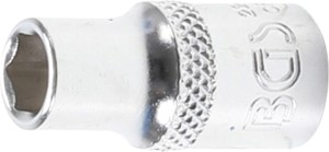 Steckschlüssel-Einsatz Sechskant | Antrieb Innenvierkant 6,3 mm (1/4") | SW 6 mm 