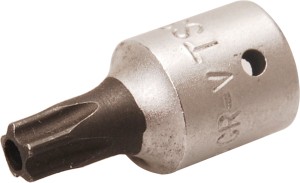 Bit-Einsatz | Antrieb Innenvierkant 6,3 mm (1/4") | TS-Profil (für Torx Plus) mit Bohrung TS30 